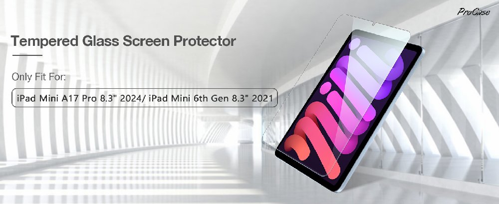 ProCase (2 Pack iPad Mini 6 Screen Protector 8.3 inch 2021